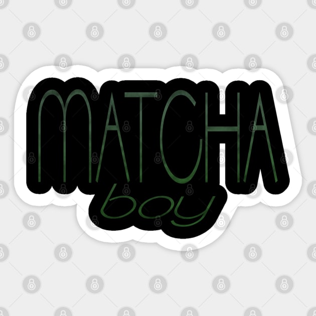 Matcha Boy Sticker by dreamsickdesign